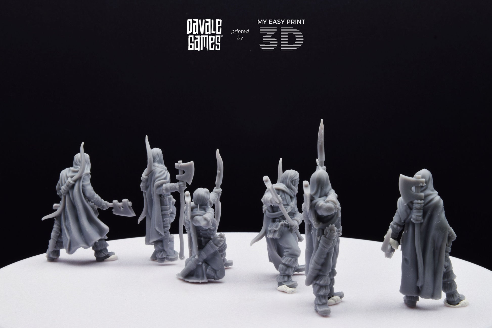 Bearmen on foot - Davale Games - 3D Printed with high quality resin for LOTR/D&D games