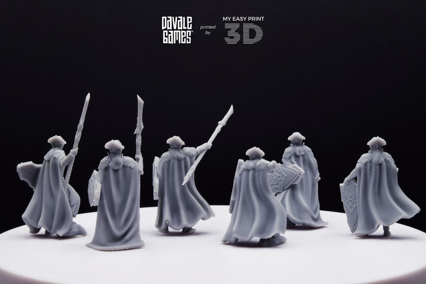 Wood Elf King Guard - Davale Games - 3D Printed with high quality resin for LOTR/D&D games