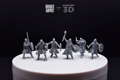 West Human elite on foot - Davale Games - 3D Printed with high quality resin for LOTR/D&D games