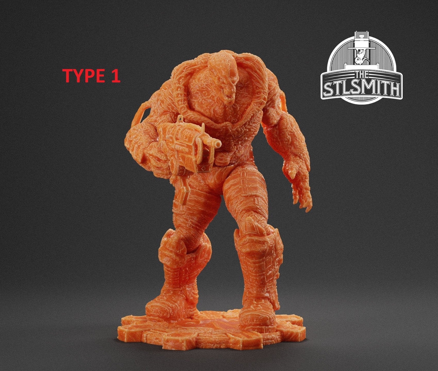 Gears Of War Lambent Drone Ot Miniature - TheSTLSmith - 3D Printed with high quality resin for Skirmish/D&D games