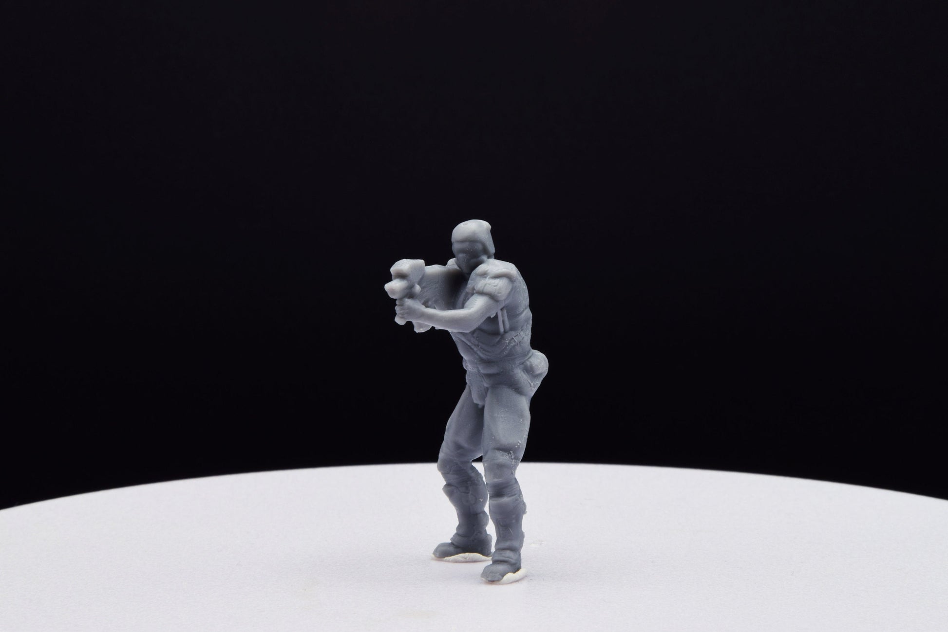 Doom ZSec Machinegun Miniature - Fanmade - TheSTLSmith - 3D Printed with high quality resin for Skirmish/D&D games