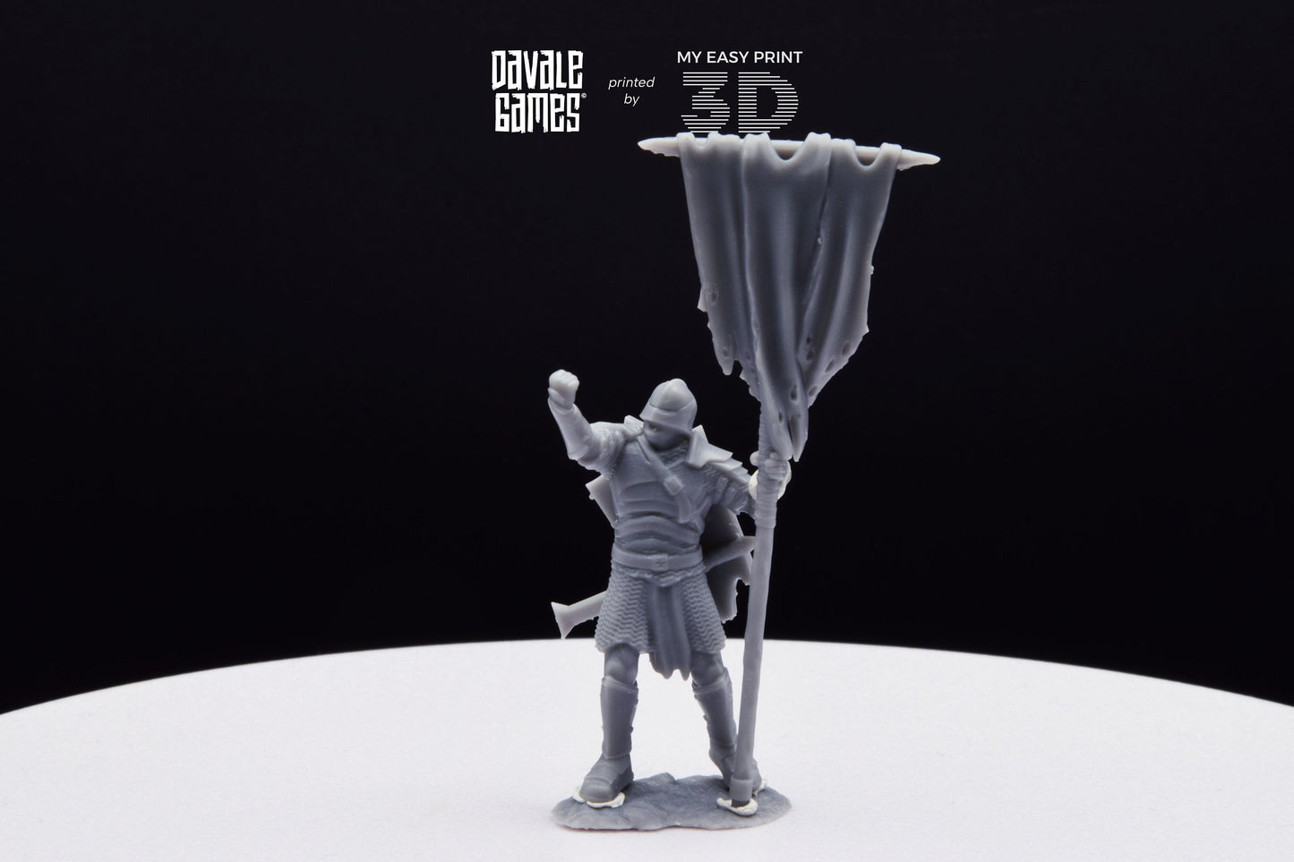 Blood-Handed Orc with Banner - Davale Games - 3D Printed with high quality resin for LOTR/D&D games