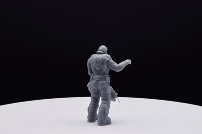 Gears Of War Clayton Carmine Ot Miniature - TheSTLSmith - 3D Printed with high quality resin for Skirmish/D&D games