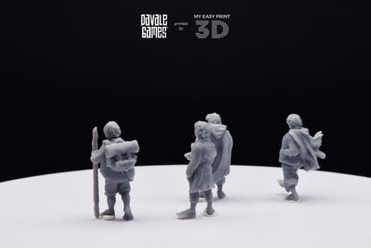 Halfmen Fellow - Davale Games - 3D Printed with high quality resin for LOTR/D&D games