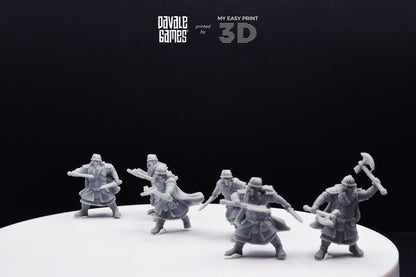 Metal Guard Dwarf - Davale Games - 3D Printed with high quality resin for LOTR/D&D games