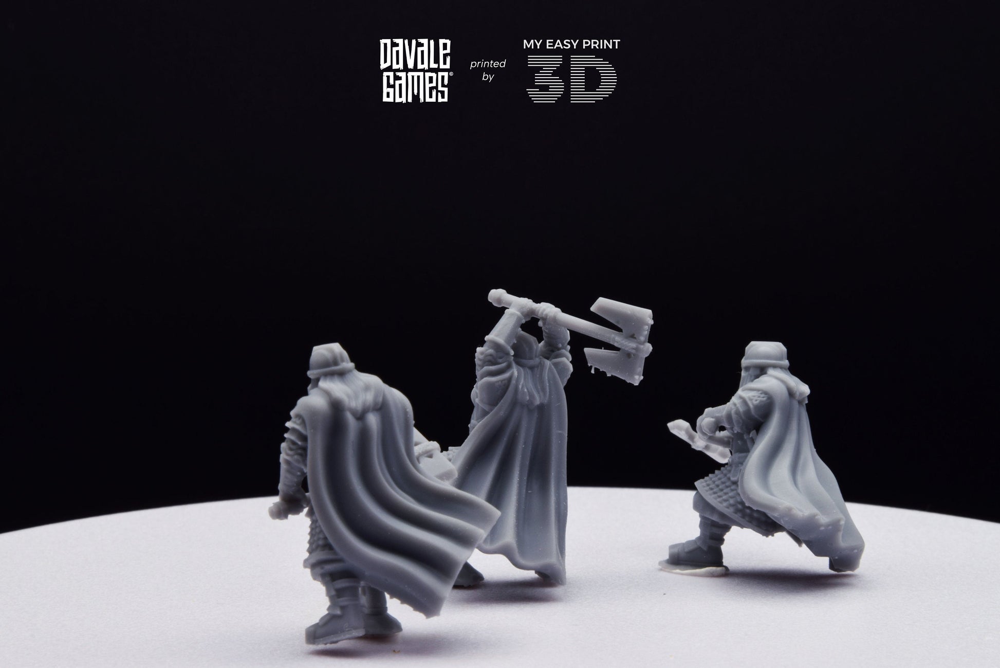 Kalak Dwarf King Guard - Davale Games - 3D Printed with high quality resin for LOTR/D&D games