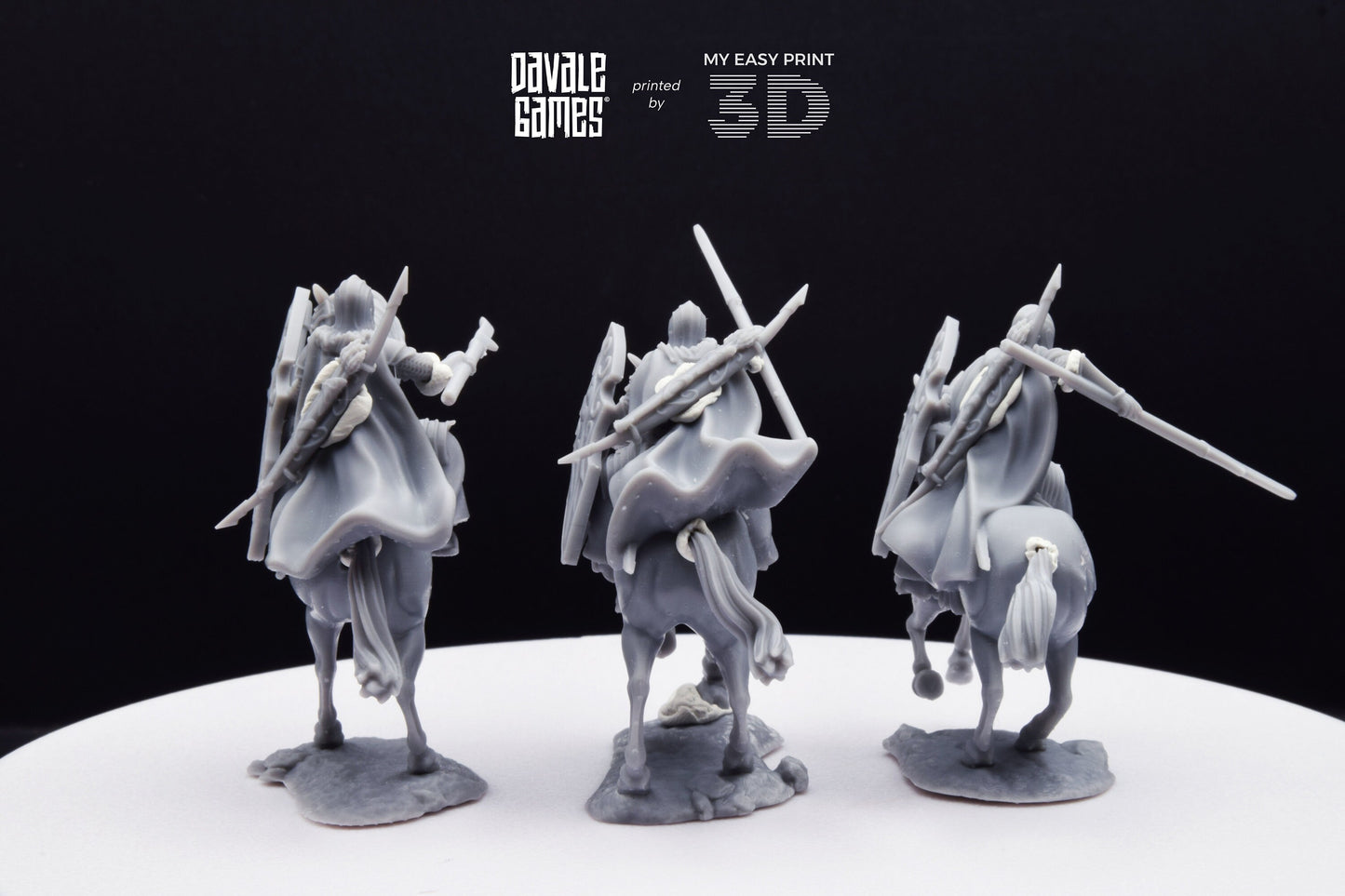 Bloody High Elf Knight - Mounted - Davale Games - 3D Printed with high quality resin for LOTR/D&D games