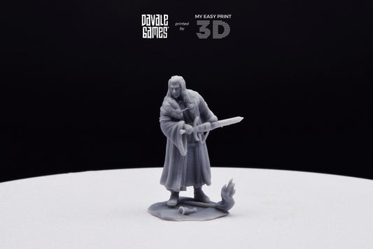 Enecthor Grey Castle Lieutenant - Davale Games - 3D Printed with high quality resin for LOTR/D&D games