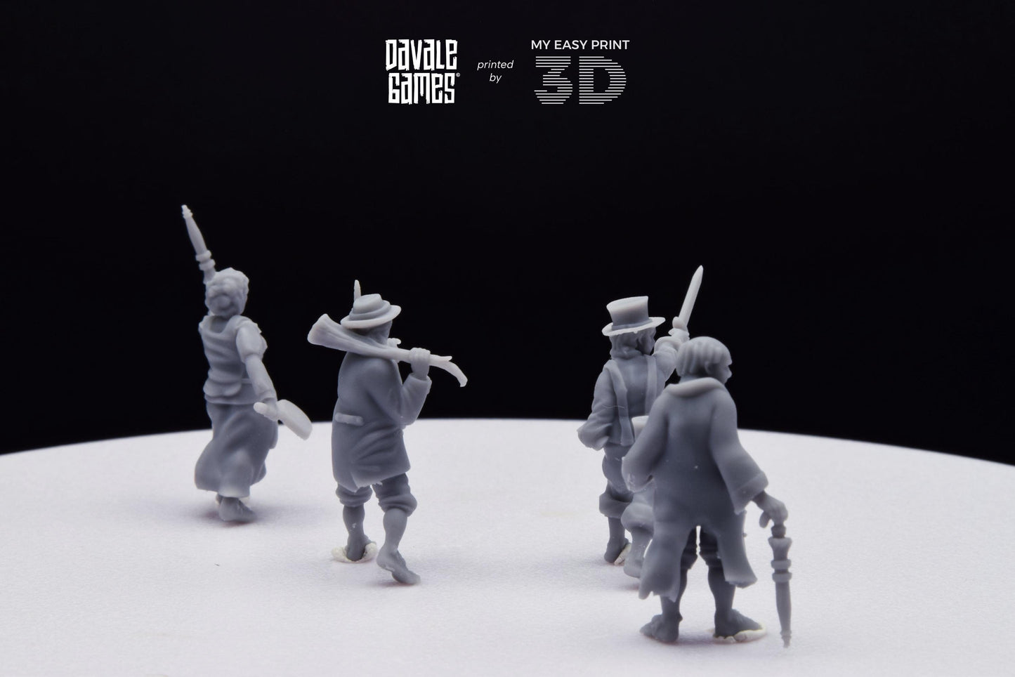 Halfmen Oficial - Davale Games - 3D Printed with high quality resin for LOTR/D&D games