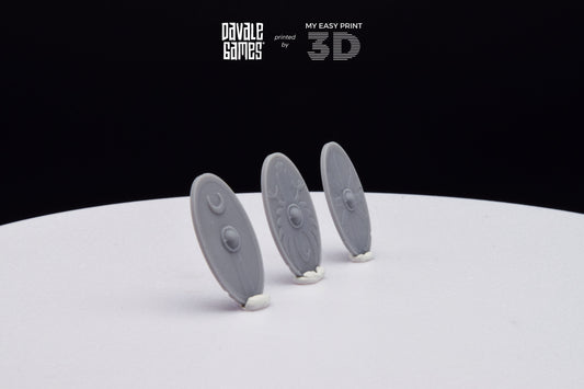 Interchangeable Roman Shields - Davale Games - Historical games - 3D Printed with high quality resin