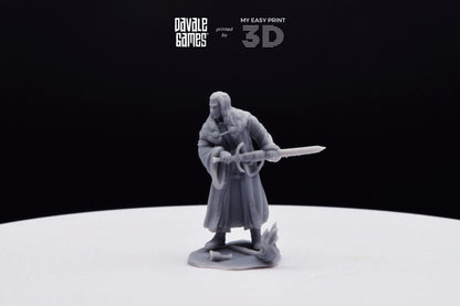 Enecthor Grey Castle Lieutenant - Davale Games - 3D Printed with high quality resin for LOTR/D&D games