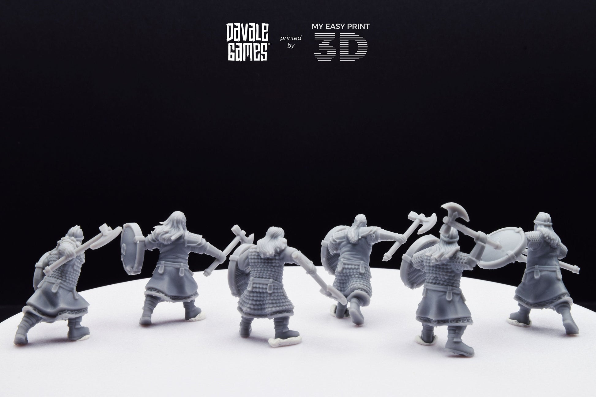 Kalak Warriors - Davale Games - 3D Printed with high quality resin for LOTR/D&D games