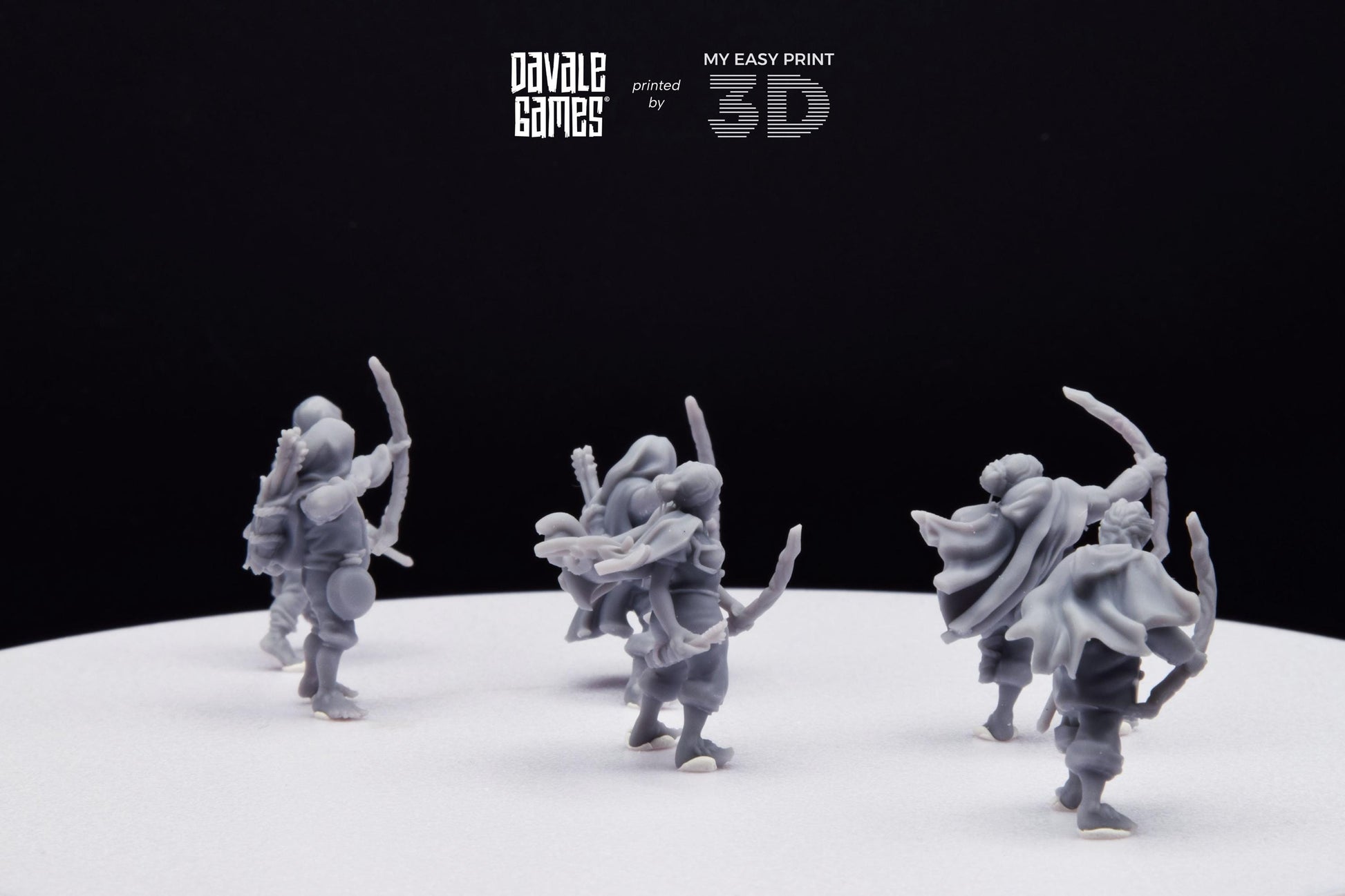 Halfmen Archer - Davale Games - 3D Printed with high quality resin for LOTR/D&D games