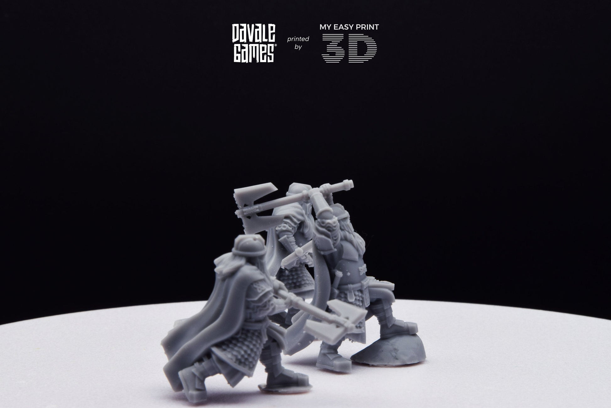 Kalak Dwarf King Guard - Davale Games - 3D Printed with high quality resin for LOTR/D&D games