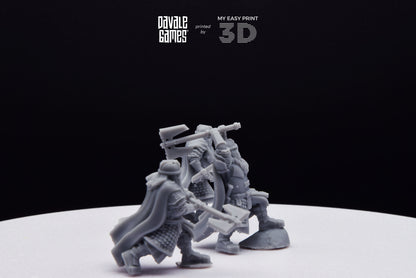 Kalak Dwarf King Guard - Davale Games - 3D Printed with high quality resin for LOTR/D&D games