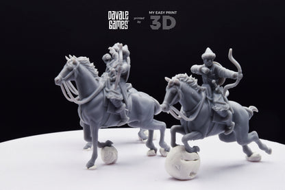 The Huns Mounted Archers - Battle of The Catalaunian Plains - Davale Games - Historical games - 3D Printed with high quality resin