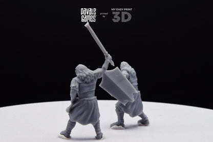 Blood-Handed Captains - Davale Games - 3D Printed with high quality resin for LOTR/D&D games