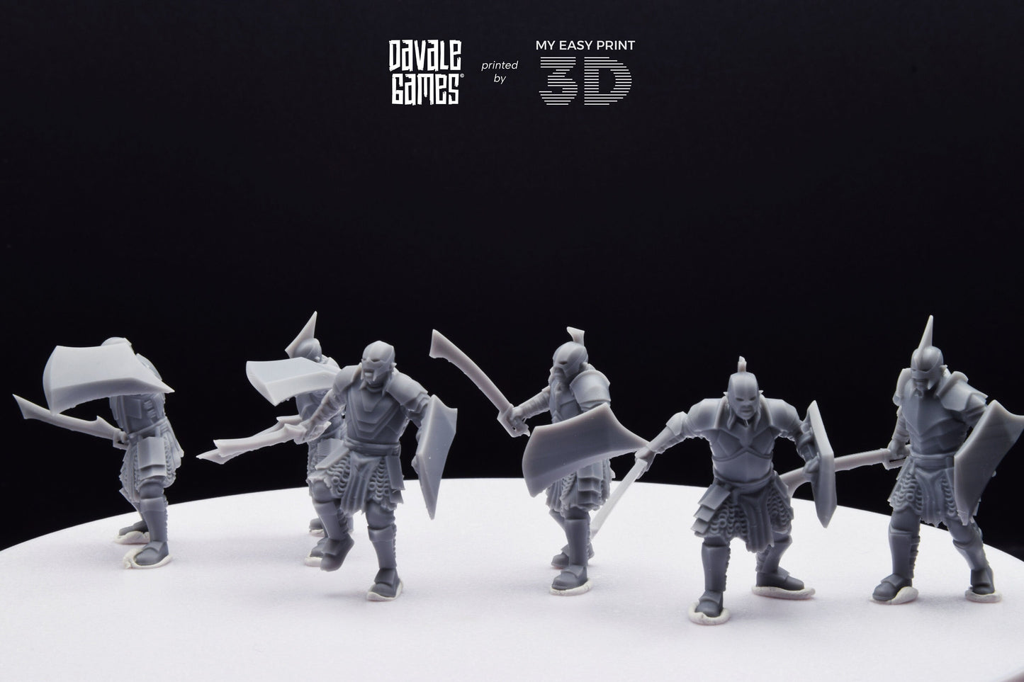 Super Orc Swordsman - Davale Games - 3D Printed with high quality resin for LOTR/D&D games