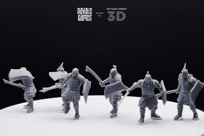 Super Orc Swordsman - Davale Games - 3D Printed with high quality resin for LOTR/D&D games