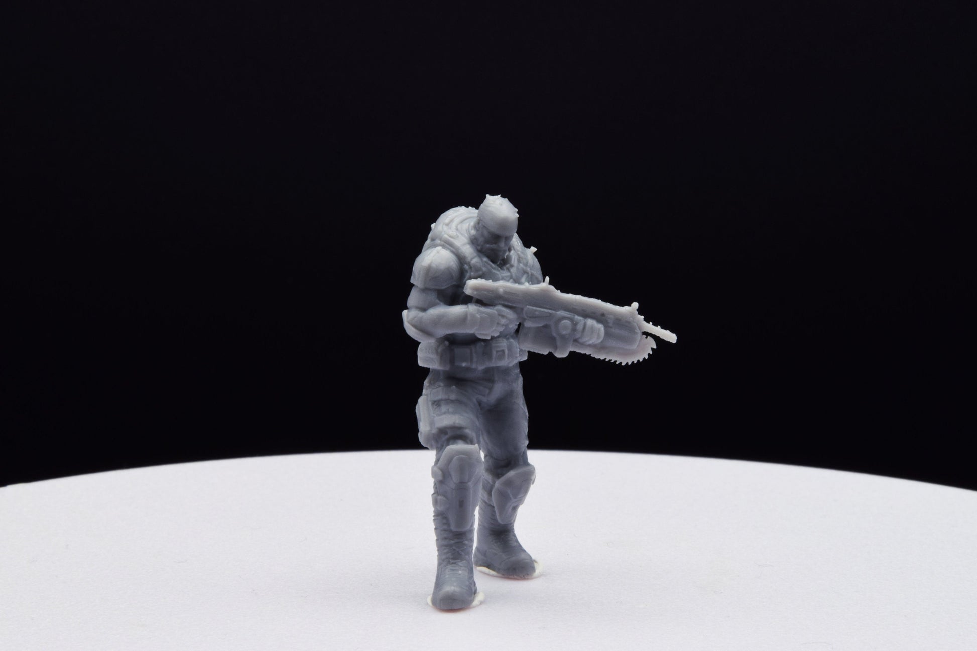 Gears Of War COG Marcus Old Miniature - TheSTLSmith - 3D Printed with high quality resin for Skirmish/D&D games