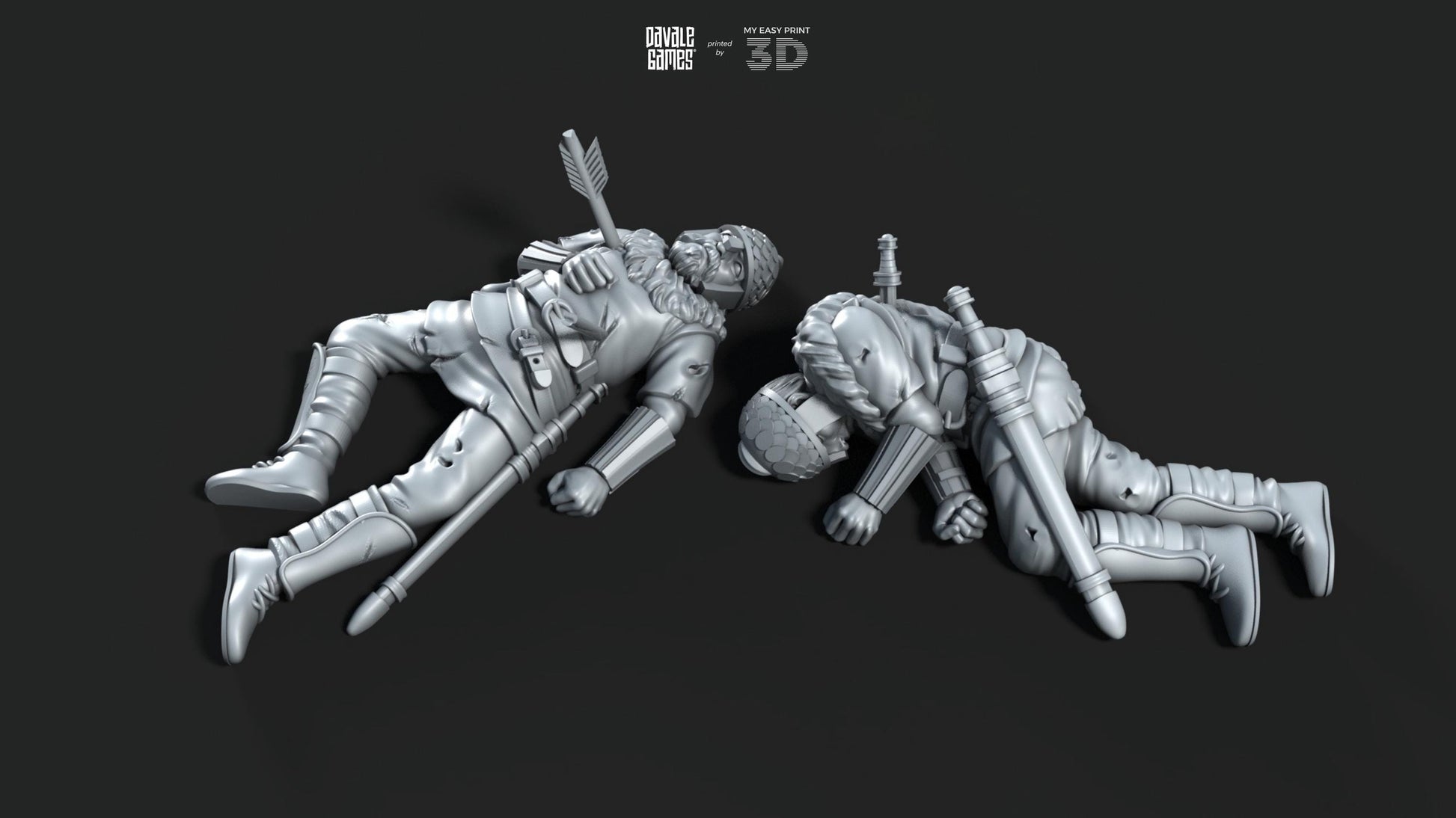 Gepids Casualties - Davale Games - Historical games - 3D Printed with high quality resin