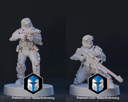 Halo Alpha 9 ODST Miniatures - Galactic Armory - 3D Printed with High Quality Resin for Wargame/Skirmish/D&D