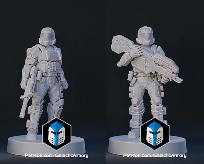 Halo Alpha 9 ODST Miniatures - Galactic Armory - 3D Printed with High Quality Resin for Wargame/Skirmish/D&D