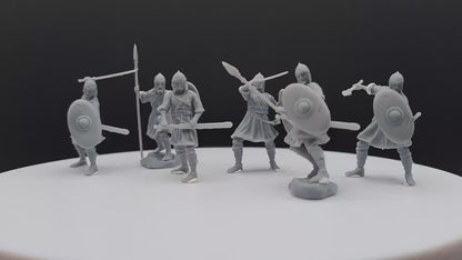 Visigoths on foot - Davale Games - Historical games - 3D Printed with high quality resin