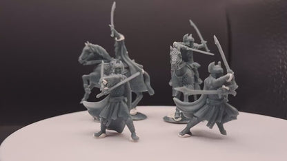 Dragon Army Dragon Guards Mounted and Foot - Davale Games - 3D Printed with high quality resin for LOTR/D&D games