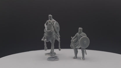 King Theodomir - Foot and Mounted - Davale Games - Historical games - 3D Printed with high quality resin