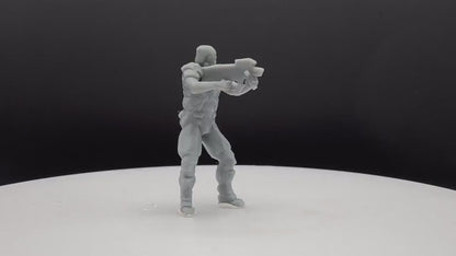 Doom ZSec Machinegun Miniature - Fanmade - TheSTLSmith - 3D Printed with high quality resin for Skirmish/D&D games
