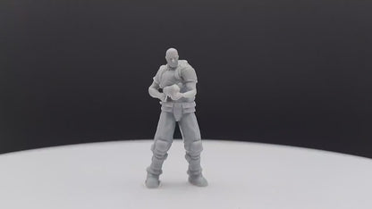 Doom Guy Miniature - Fanmade - TheSTLSmith - 3D Printed with high quality resin for Skirmish/D&D games