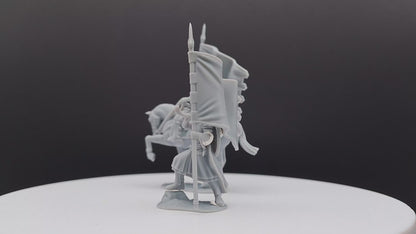 Captain of the Grey Castle 2 - Foot and Mounted - Davale Games - 3D Printed with high quality resin for LOTR/D&D games