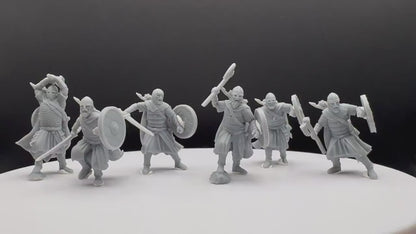 West Humans Warriors - Davale Games - 3D Printed with high quality resin for LOTR/D&D games