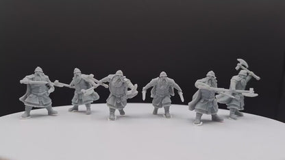 Metal Guard Dwarf - Davale Games - 3D Printed with high quality resin for LOTR/D&D games
