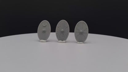 Interchangeable Roman Shields - Davale Games - Historical games - 3D Printed with high quality resin