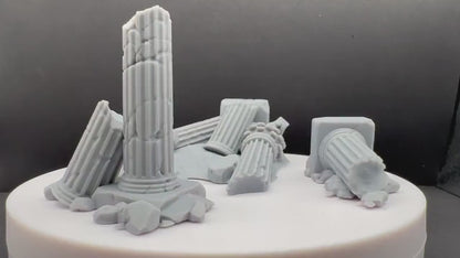 Variety of Greek Ruins - Scenery - Davale Games - Wargame / Mythological games - 3D Printed with high quality resin