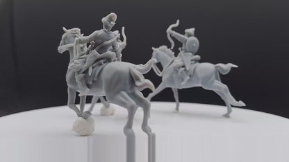 The Huns Mounted Archers - Battle of The Catalaunian Plains - Davale Games - Historical games - 3D Printed with high quality resin