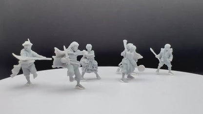 Halfmen - Davale Games - 3D Printed with high quality resin for LOTR/D&D games