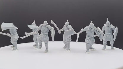 Super Orc Swordsman - Davale Games - 3D Printed with high quality resin for LOTR/D&D games