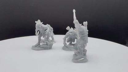 Archers - Goblins of the cave - Davale Games - 3D Printed with high quality resin for LOTR/D&D games