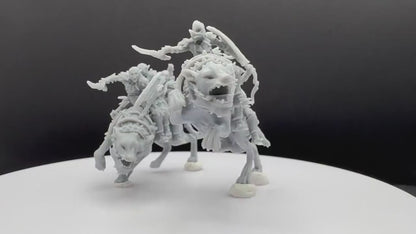 Goblin Rider - Davale Games - 3D Printed with high quality resin for LOTR/D&D games
