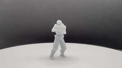 Doom UAC Marine 02 Miniature - Fanmade - TheSTLSmith - 3D Printed with high quality resin for Skirmish/D&D games