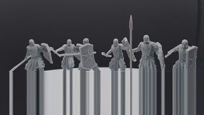 Human North Soldier with Spear and Shield - Davale Games - 3D Printed with high quality resin for LOTR/D&D games