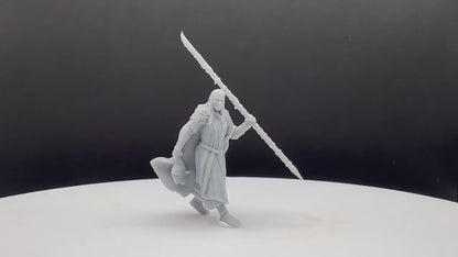 Wood Elf Captain - Davale Games - 3D Printed with high quality resin for LOTR/D&D games