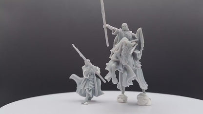 Bloody Elf King - Foot and Mounted - Davale Games - 3D Printed with high quality resin for LOTR/D&D games