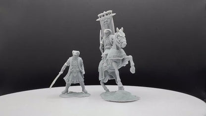 Snake Lord - Foot and Mounted - Davale Games - 3D Printed with high quality resin for LOTR/D&D games