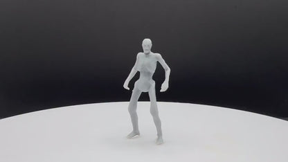 Doom Zombie Boney Miniature - Fanmade - TheSTLSmith - 3D Printed with high quality resin for Skirmish/D&D games