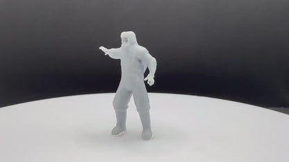 Doom Zombie Hazmat Miniature - Fanmade - TheSTLSmith - 3D Printed with high quality resin for Skirmish/D&D games