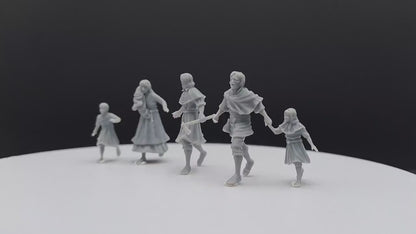 Peasants Fleeing - Davale Games - Historical games - 3D Printed with high quality resin